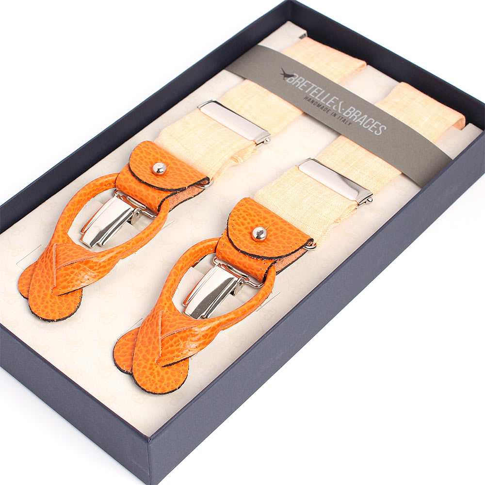 VART-016 BRETELLE &amp; BRACES Linen Orange[Formal Accessories] Bretelle &amp; Braces