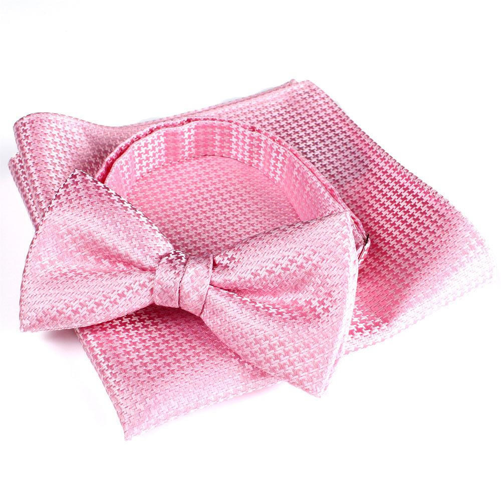 VBF-13 VANNERS Textile Bow Tie Houndstooth Pattern Pink[Formal Accessories] Yamamoto(EXCY)