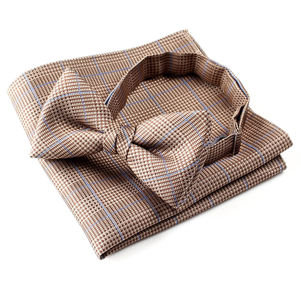 VBF-18 VANNERS Textile Used Bow Tie Glen Plaid Brown[Formal Accessories] Yamamoto(EXCY)