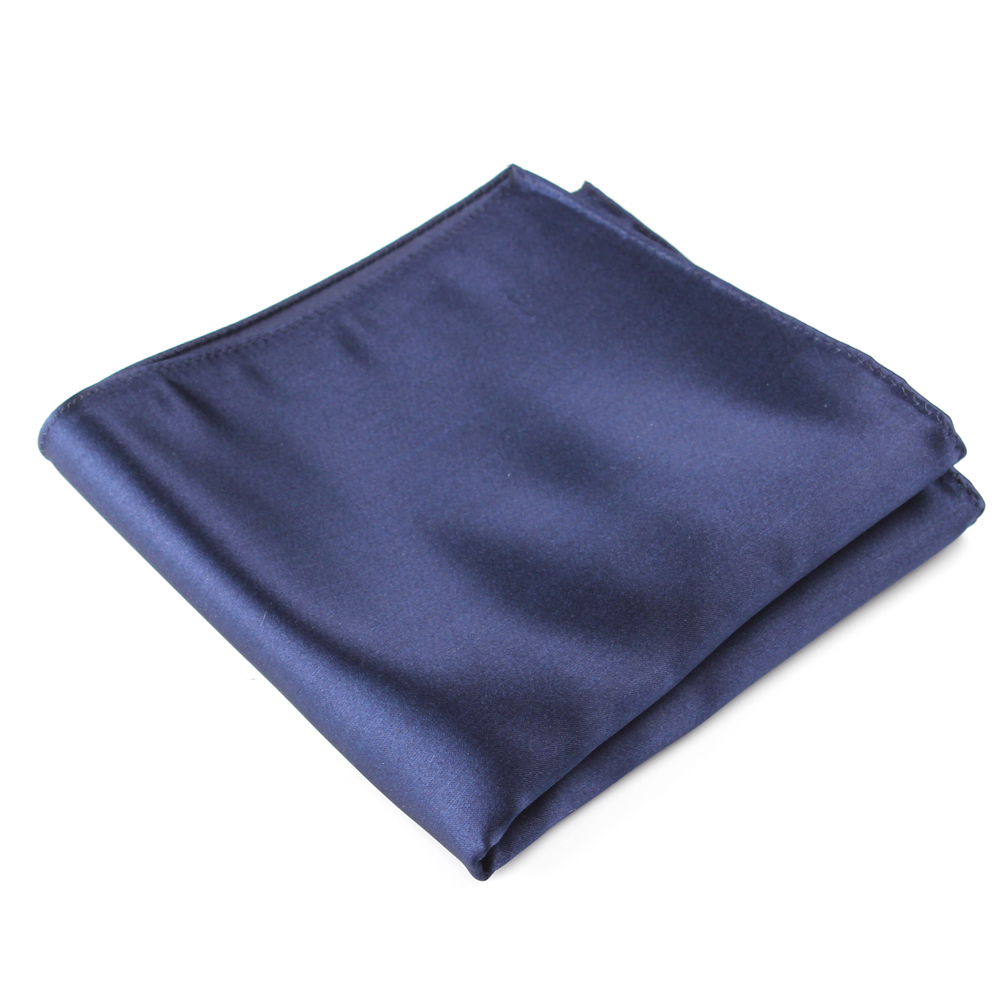 VCF-01 Pocket Square No Pattern Navy Blue Using VANNERS Textile[Formal Accessories] Yamamoto(EXCY)
