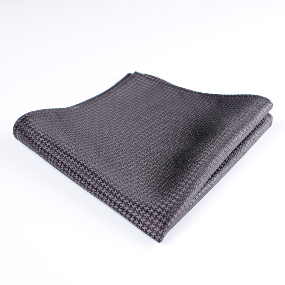 VCF-08 VANNERS Textile Used Pocket Square Houndstooth Pattern Black[Formal Accessories] Yamamoto(EXCY)