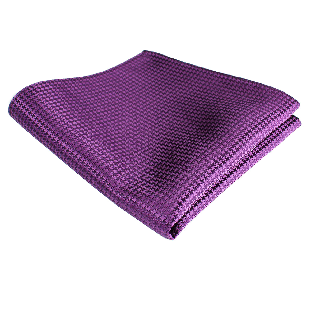 VCF-14 VANNERS Textile Pocket Square Houndstooth Pattern Purple[Formal Accessories] Yamamoto(EXCY)