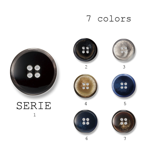 セリエ Polyester Buttons For Suits And Jackets Made In Italy UBIC SRL