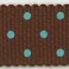 Dark Brown × Polka Dot Mint