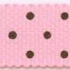 Pink × Polka Dot Coffee Brown