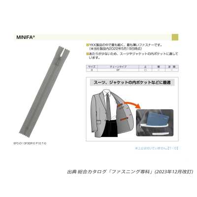 0EFC MINIFA® Zipper Closed-End