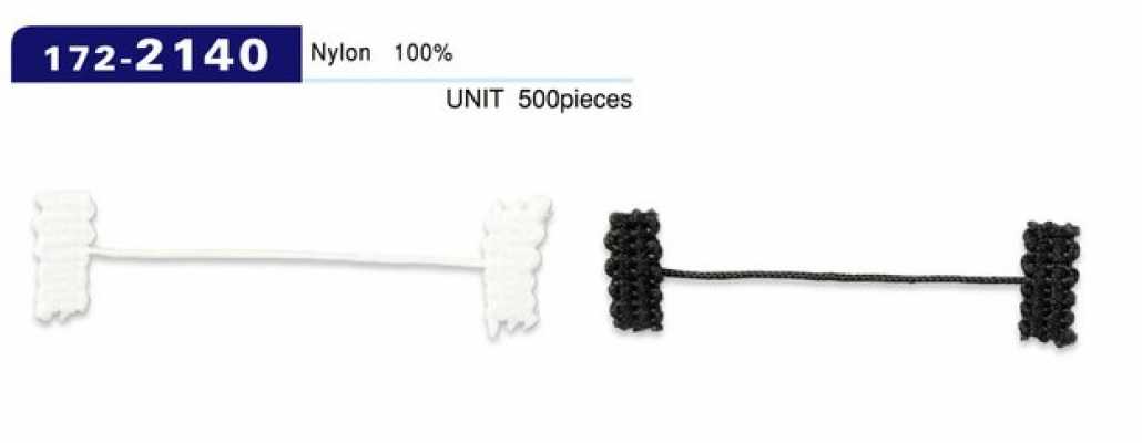 172-2140 Button Loop Lining Stopper Braided Cord Type Overall Length 52 Mm (Pack Of 500)