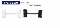 172-2320 Button Loop Lining Stop Chain Cord Type Overall Length 33mm (500 Pieces)