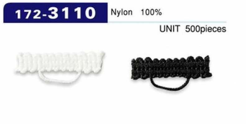 172-3110 Button Loop Braided Cord Type, Horizontal, 25 Mm (500 Pcs)