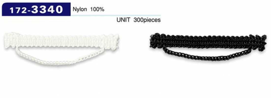 172-3340 Button Loop, Chain Cord Type, Approx. 7 Mm High X 55 Mm Wide (300 Pieces)