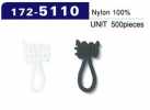172-5110 Button Loop Braided Type Total Length 18mm (500 In A Pack)