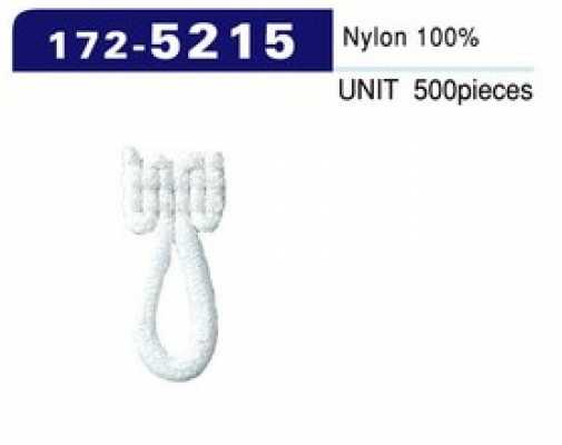 172-5215 Button Loop Woolly Nylon Type, Medium (Qty 500) 22mm H X 11mm W