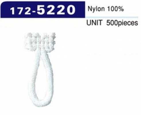172-5220 Button Loop Woolly Nylon Type Large (500 Pcs) 27mm H X 11mm W