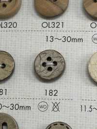 182 Natural Wood 2-hole Button Sub Photo