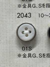 2043 Luxury Shirt / Jacket Silver Button DAIYA BUTTON Sub Photo