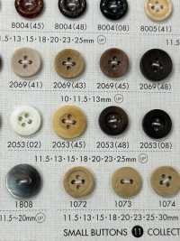 2053 Polyester Resin 4-hole Button With Border Sub Photo