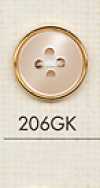 206GK Simple 4-Hole Plastic Button