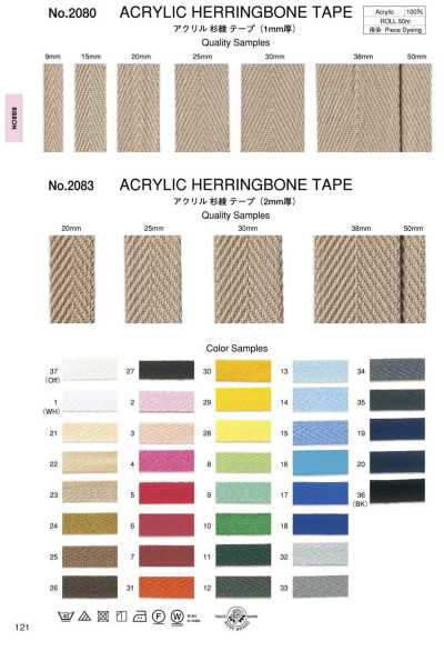 2080 Acrylic Twill Tape (1 Mm Thick)