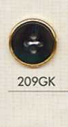 209GK 4-hole Plastic Button For Simple Shirts