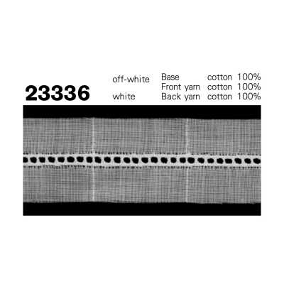 23336 Cotton Narrow Insertion Lace
