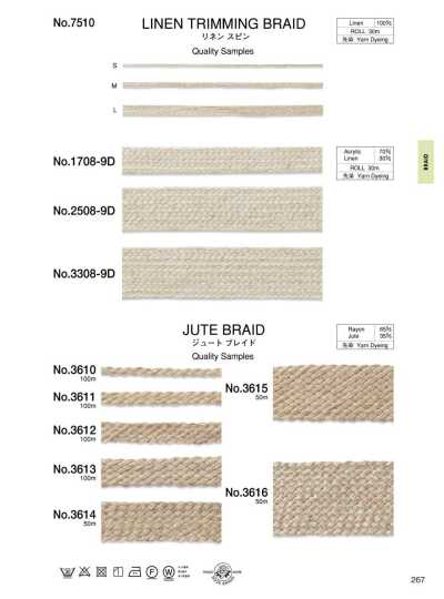 2508-9D Linen Spun (Approx. 22 Mm)