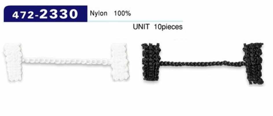 472-2330 Button Loop Lining Stopper, Chain Cord Type, Overall Length 44 Mm (Pack Of 10)