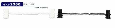 472-2360 Looper Lining Stop Chain Cord Type Button Loop Length 75mm (10 Pieces)
