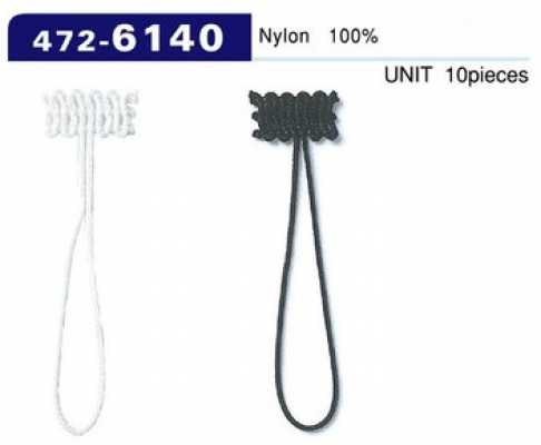 472-6140 Button Loop, Braided Cord Type, Total Length 52 Mm (10 Pcs.)