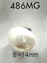 486MG Pearly Urea Resin Gold Half-Ring Shank Button[Buttons] DAIYA BUTTON Additional Images