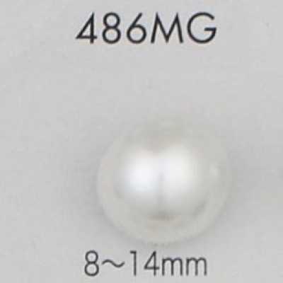 Pearly Urea Resin Gold Half-Ring Shank Button