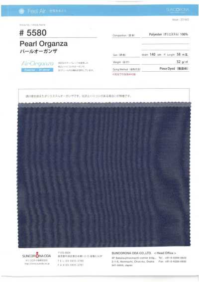 5580 Pearl Organza