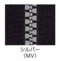 5VSMVMR Vislon&#174; Metallic Zipper Size 5 Silver Two Way Separator YKK Sub Photo