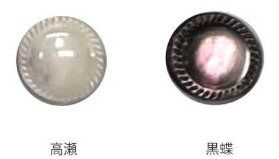 620 Round Rimmed Shell Button