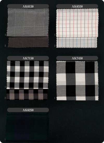 AK6150 LOISOR Yarn-dyed Cupro Glen Check Sleeve Lining