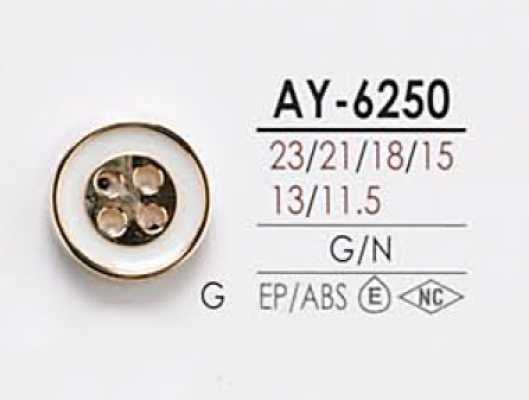 AY6250 Dyeable 4-hole Button