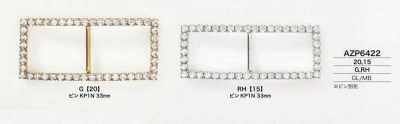 Glass/brass Buckle