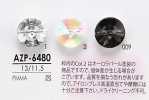 AZP6480 Aurora Pearl Diamond Cut Button