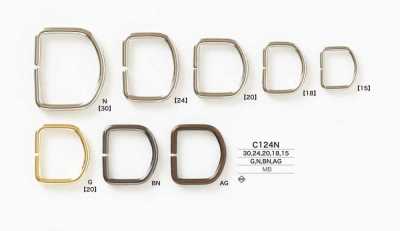 C124N Brass D Ring