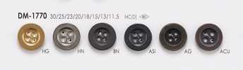 DM1770 4-hole Metal Button For Jackets And Suits