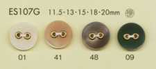 ES107G DAIYA BUTTONS Decorative 2- Shell Polyester Buttons