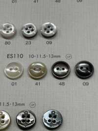 ES110 DAIYA BUTTONS 2 Hole Decoration Edge Shell Polyester Button DAIYA BUTTON Sub Photo