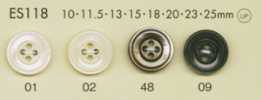 ES118 DAIYA BUTTONS Shell-style Polyester Button