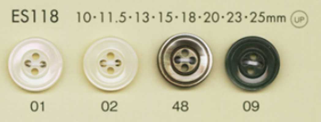 ES118 DAIYA BUTTONS Shell-style Polyester Button