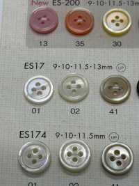 ES17 DAIYA BUTTONS Shell-like Polyester Button DAIYA BUTTON Sub Photo