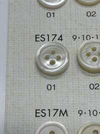 ES174 DAIYA BUTTONS Shell-like Polyester Button DAIYA BUTTON Sub Photo