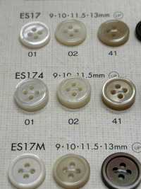 ES174 DAIYA BUTTONS Shell-like Polyester Button DAIYA BUTTON Sub Photo