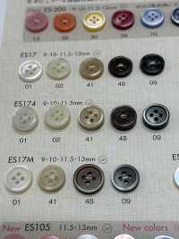 ES174 DAIYA BUTTONS Shell-like Polyester Button DAIYA BUTTON Sub Photo