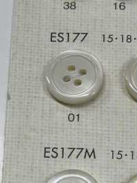 ES177 DAIYA BUTTONS Shell-like Polyester Button DAIYA BUTTON Sub Photo