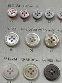 ES177 DAIYA BUTTONS Shell-like Polyester Button DAIYA BUTTON Sub Photo