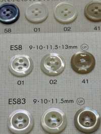 ES8 DAIYA BUTTONS Shell-like Polyester Button DAIYA BUTTON Sub Photo